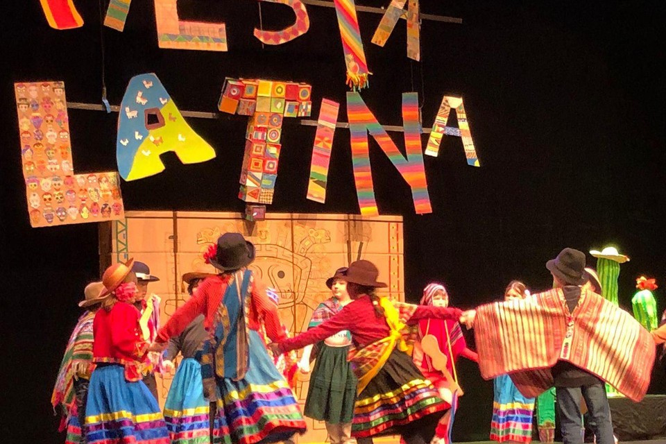 Vorige maand hielden de kinderen van het vierde leerjaar nog een Fiesta Latina.
