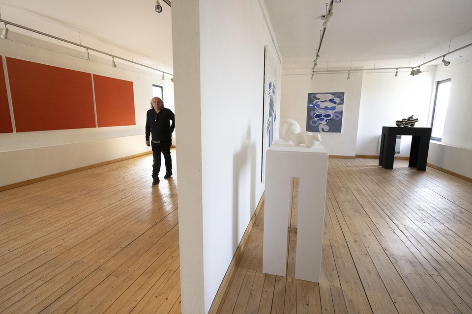 Curator Michel Van Grieken dwaalt door de verschillende kamers. 