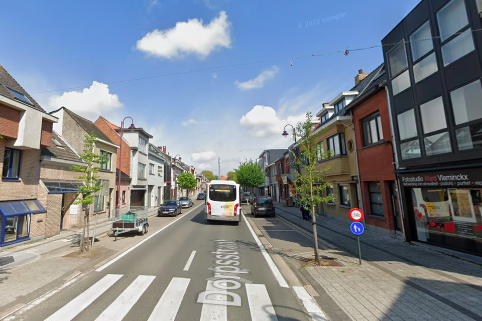 De Dorpsstraat in Kieldrecht.