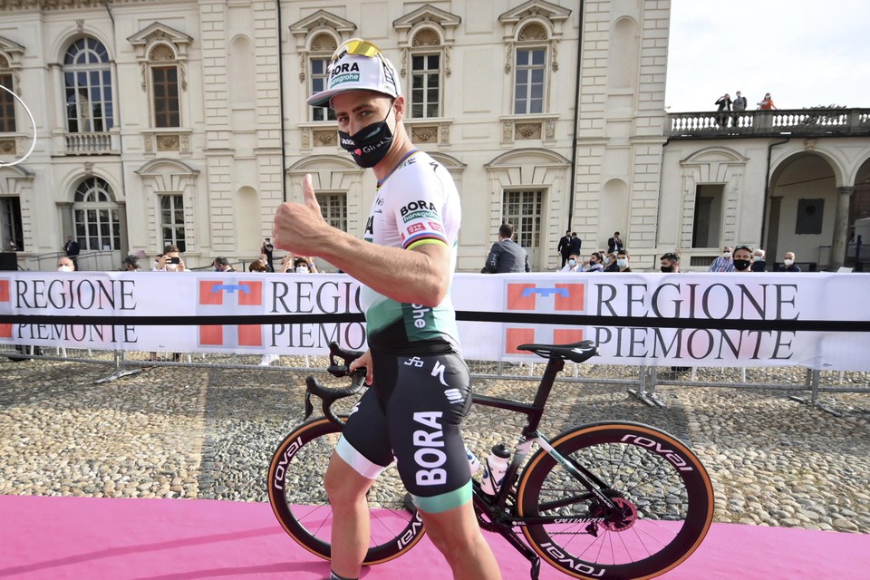 Peter Sagan, opgewekt als altijd.