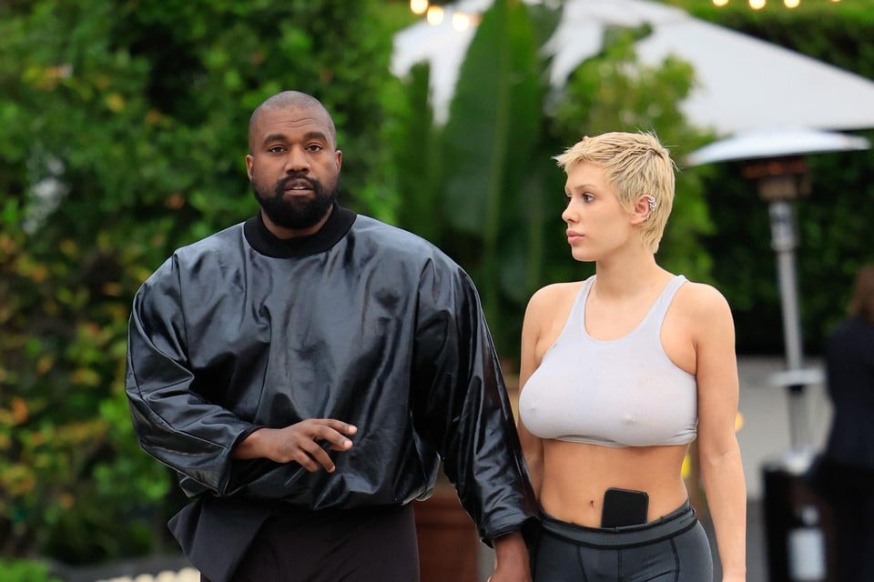 Kanye West en zijn huidige vrouw.