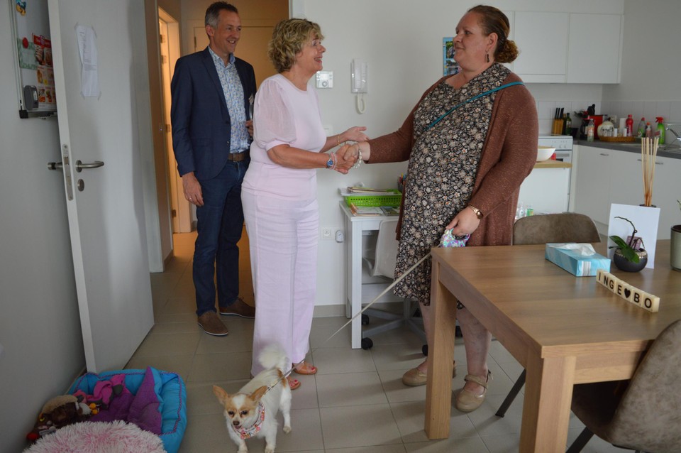 Inge met Bo ontvangt Katrien Schryvers en Roel Van Elsacker.