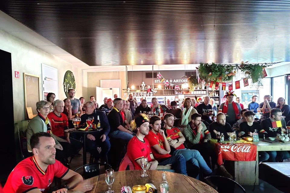 Alle hoop op een zege op het WK in Qatar tegen Marokko smolt zienderogen weg bij de supporters in grand Café OC ’t Centrum. 