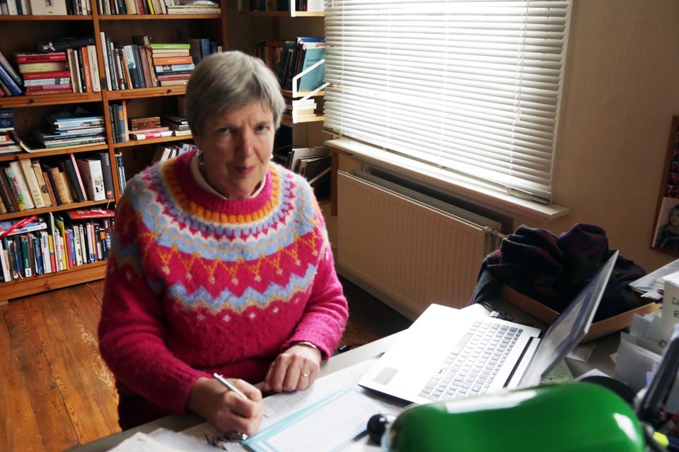 Depestel-Martynowski werkte gestructureerd aan haar boek, elke dag van 9 tot 13u.