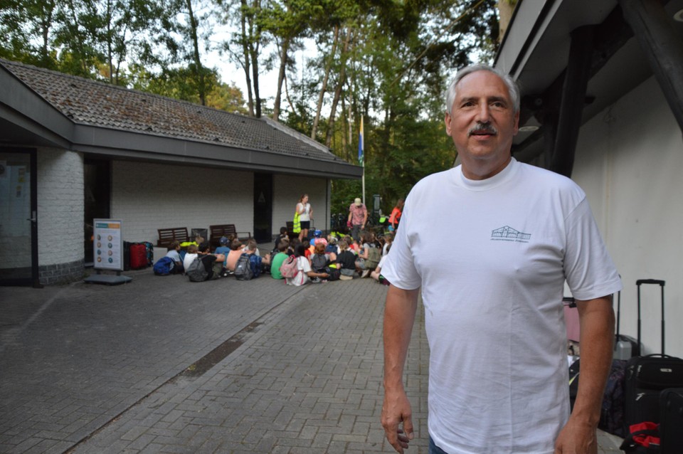 Frank Yseboot bij jeugdherberg Gagelhof in Zoersel.