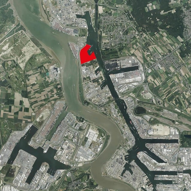 De locatie van de voormalige Gunvor-site in de Antwerpse haven