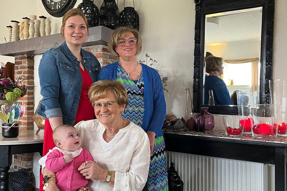 Maria, Linda, Jente en Lina vormen een viergeslacht.