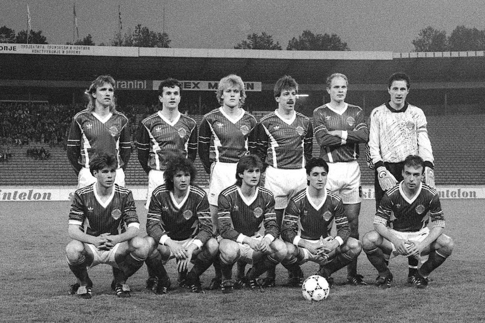 De nationale ploeg van Joegoeslavië in 1992.