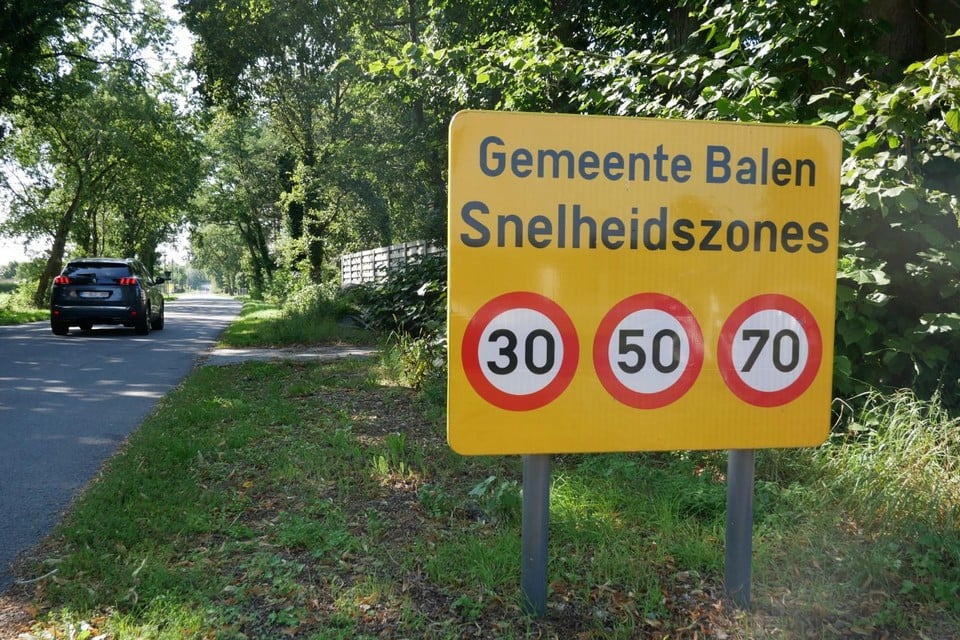 In Balen zijn er vanaf 1 oktober drie maximumsnelheden van kracht.