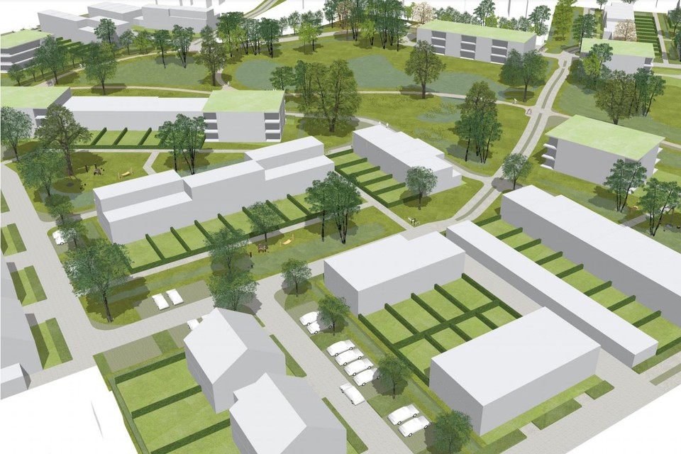 Visualisatie verkaveling Zevenhuizen
