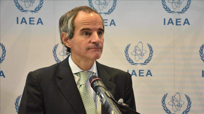 Directeur-generaal Rafael Mariano Grossi van het atoomagentschap maakt zich ernstig zorgen.  