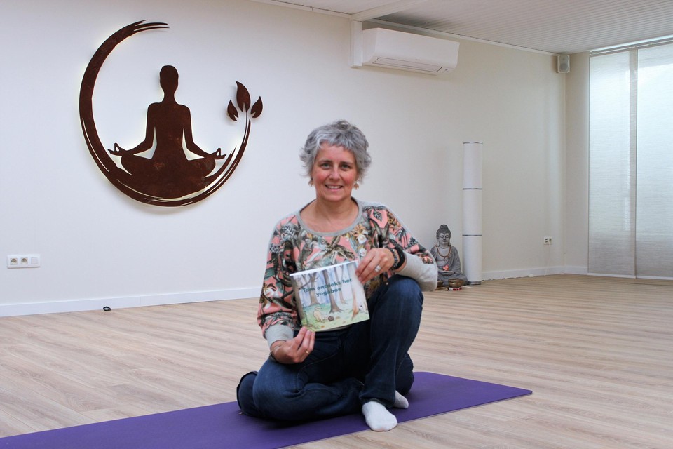 Tanja Gysbrechts in haar yogastudio. 