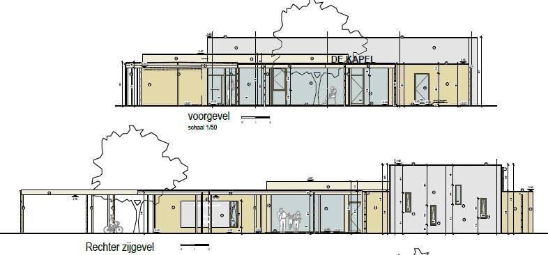 Een toekomstbeeld van het lokaal dienstencentrum van Varenwinkel. Het lokaal bestuur plant de opening op 1 september.