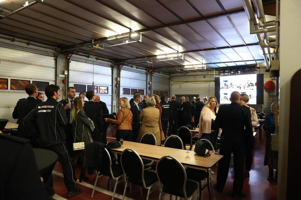 De receptie vrijdagavond.
