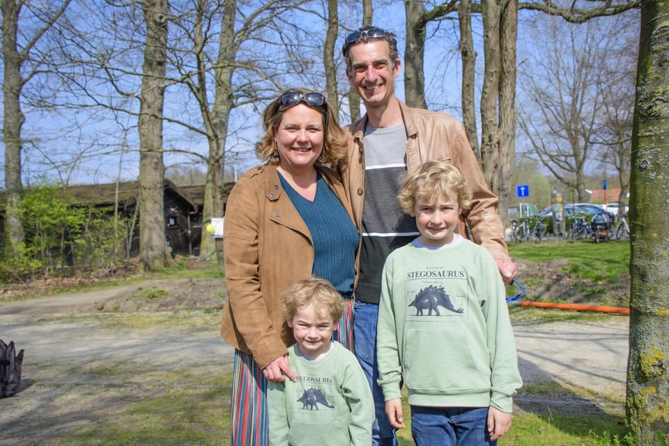 Geert Trappeniers met zijn gezin.