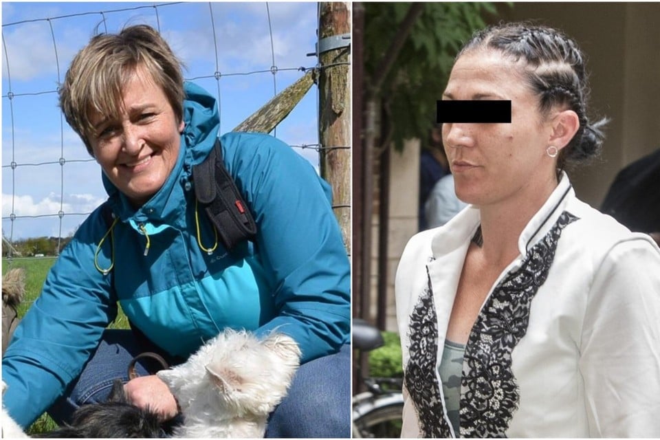 Links: slachtoffer Christine Lenaerts. Rechts: Ashley V.D.V. 