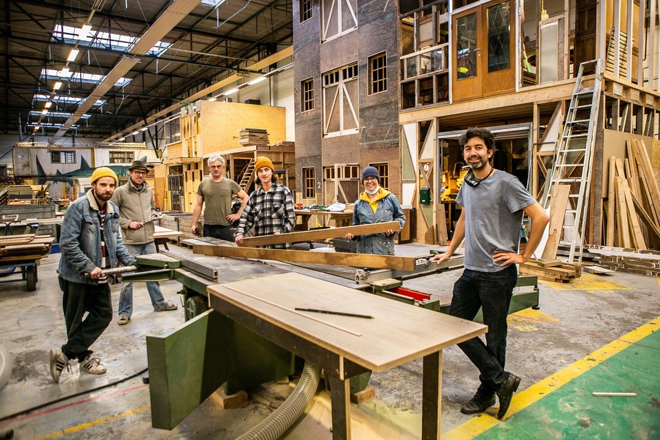 Van links af: Marco, Stijn, Fokke, Bas, Maaike en Wietse van de Maakfabriek.
