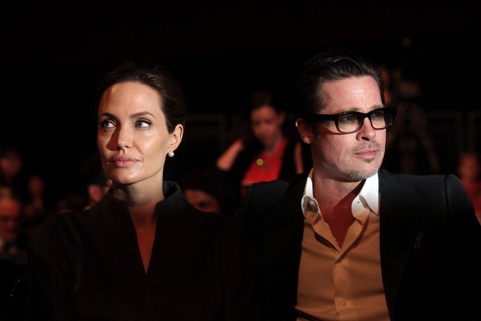Angelina Jolie en Brad Pitt in 2014 