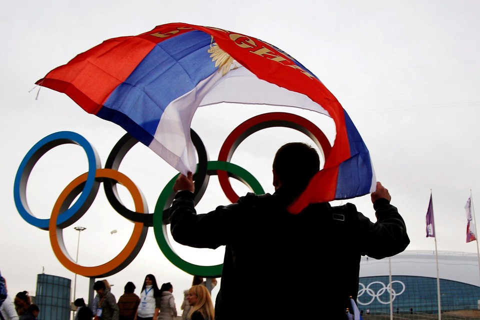 Russische vlaggen zijn niet welkom op de Olympische Spelen.