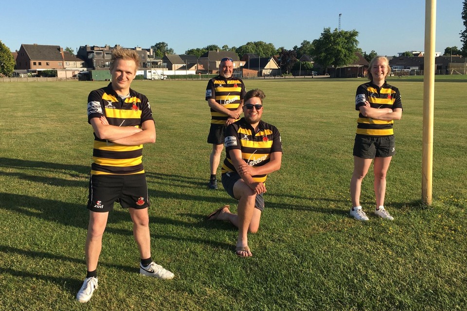 “Rugby is hard en intensief, maar het is ook een toonbeeld van teamspirit, vriendschap, respect en discipline”, zegt Wouter Blockx (links).