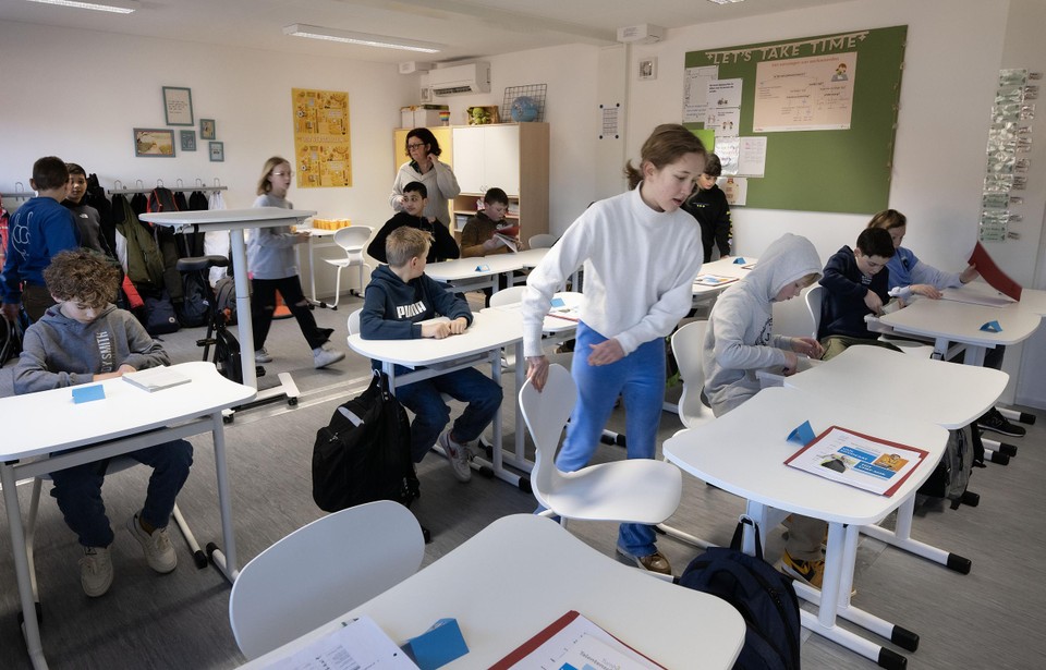 De modulaire klaslokalen van basisschool Salto in Oud-Turnhout zijn uitgerust met al het nodige comfort.