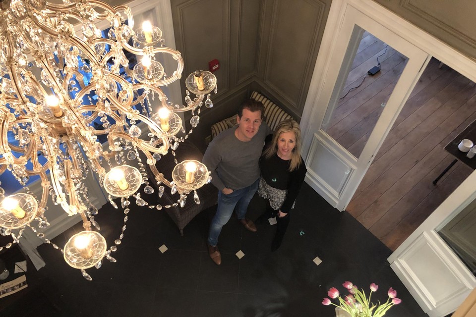 Sven Wilms en zijn partner Caroline Fraiture.