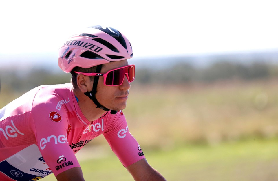 In de Giro van 2020 droeg Joao Almeida 15 dagen het roze. Niemand van de actieve renners doet beter.