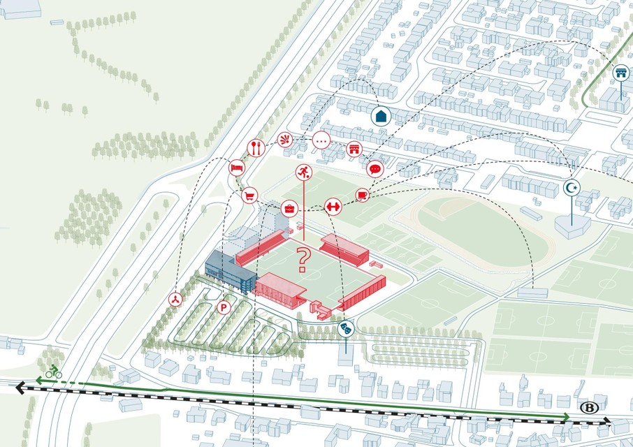 Hoe moet de site met het afgewerkte stadion er uit gaan zien? De Gelenaars krijgen eerst hun zeg.