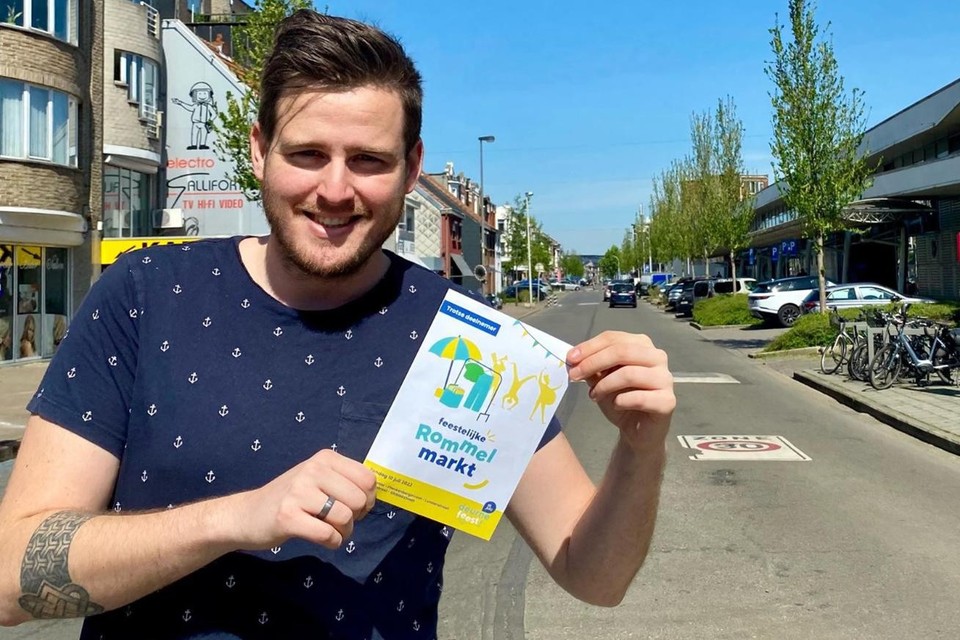 Alain Hoeckx, voorzitter van de handelaarsvereniging Deurne Centrum in de Gallifortlei.  