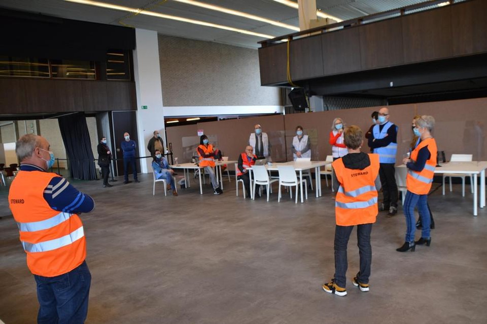 Het vaccinatiecentrum Voorkempen in Oostmalle.