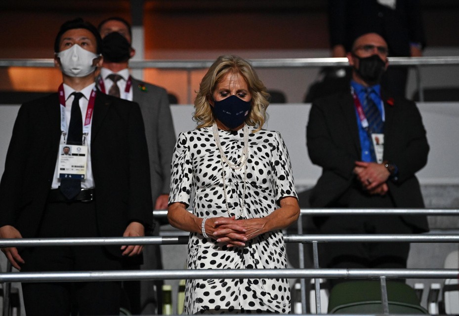 De Amerikaanse First Lady Jill Biden