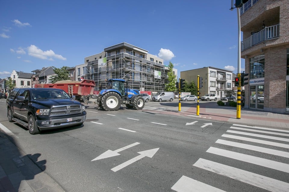 Archiefbeeld: het kruispunt Mechelbaan-Leuvensebaan in Putte-centrum.