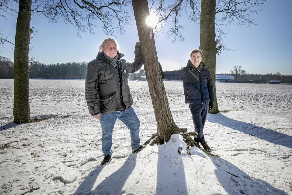 Kris Eelen en Hannes Anaf op het festivalterrein van Reggae Geel.