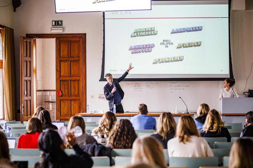 Studenten van de Thomas Morehogeschool in Antwerpen, kregen woensdag les over de vijf A’s.