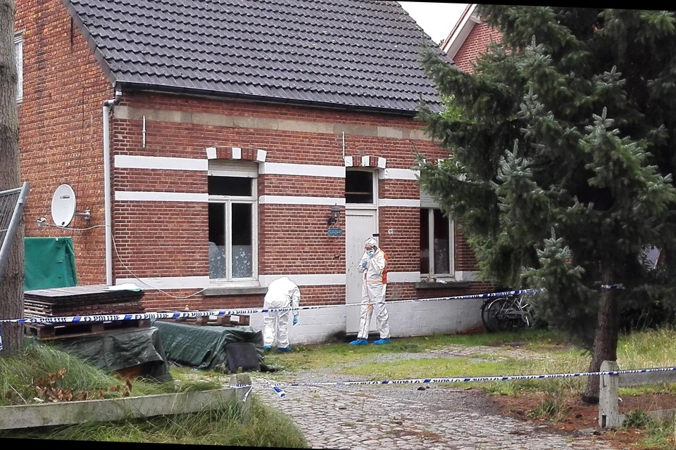 De woning van Robert D.K. op de Oude Steenweg in Grobbendonk, waar de mislukte drugsdeal plaatsvond. 