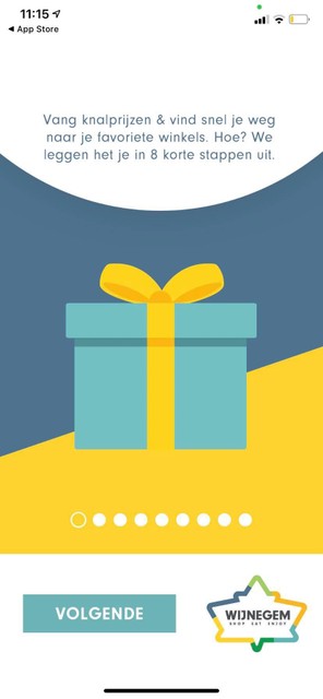 Je kan met de app ook op zoek naar de twintigduizend prijzen die de komende weken virtueel verstopt zitten in het winkelcentrum, maar wel voor echte, waardevolle dingen kunnen ingeruild worden.
