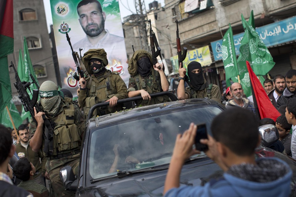 Archiefbeeld van Hamas-militanten.