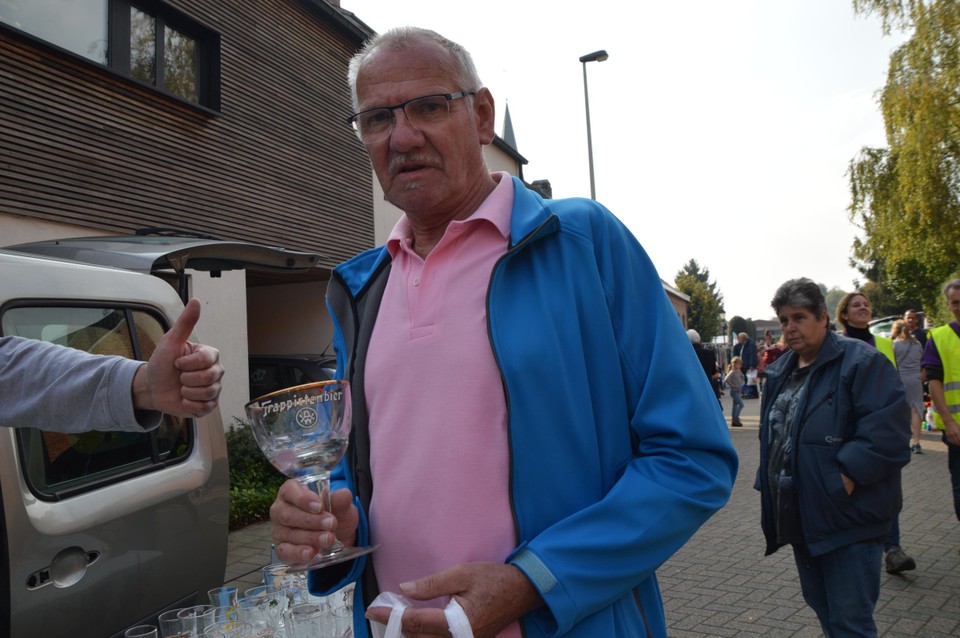 Frans Verstricht is verzamelaar van trappistenglazen van Westmalle.