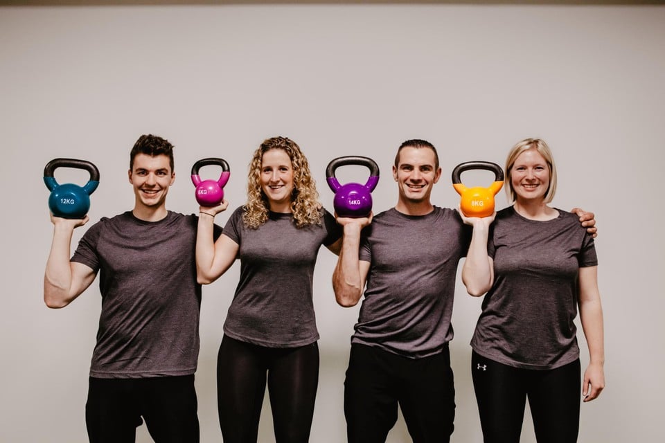 Sportkinesisten Vince, Jari, Joris en Lore vullen elkaar goed aan bij BeBalanced.