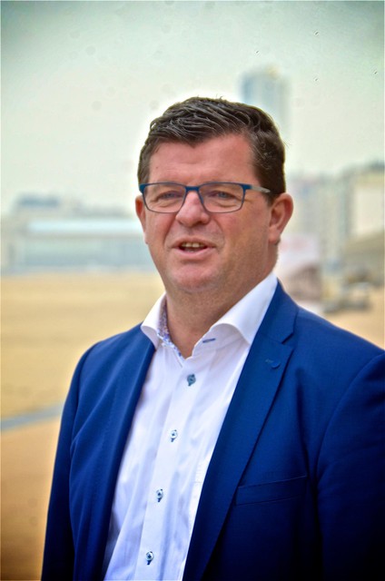 Bart Tommelein (Open Vld), burgemeester van Oostende. 