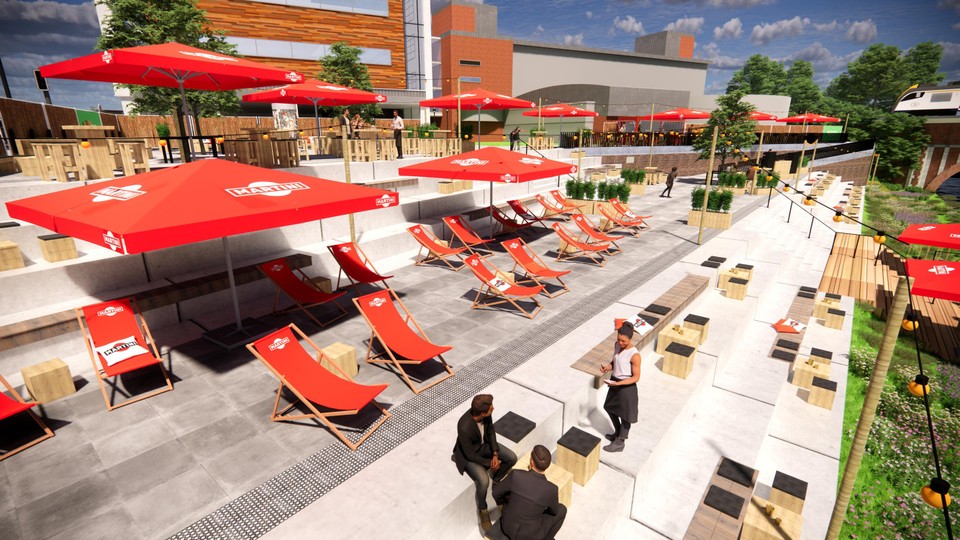 Een impressie van zomerbar Terrazza