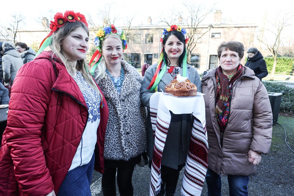 Op de Oekraïense markt in januari toonden de vluchtelingen hun dankbaarheid aan de Essenaren.
