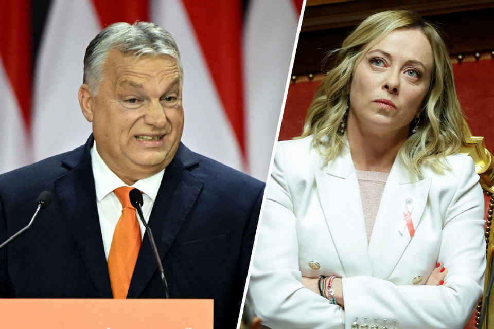 Hongarije en Italië hebben met Viktor Orban en Giorgia Meloni een radicaal-rechtse premier.