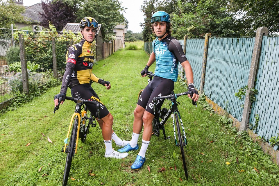 Axandre Van Petegem (links) en Stefano Museeuw (rechts).