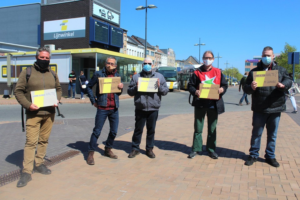 PVDA Mechelen voerde maandag actie tegen de plannen van de vervoersregio.