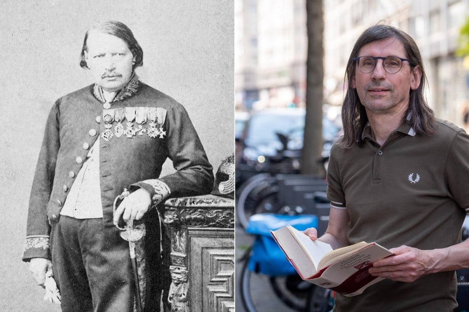 Links: Hendrik Conscience. Rechts: Johan Vanhecke. 