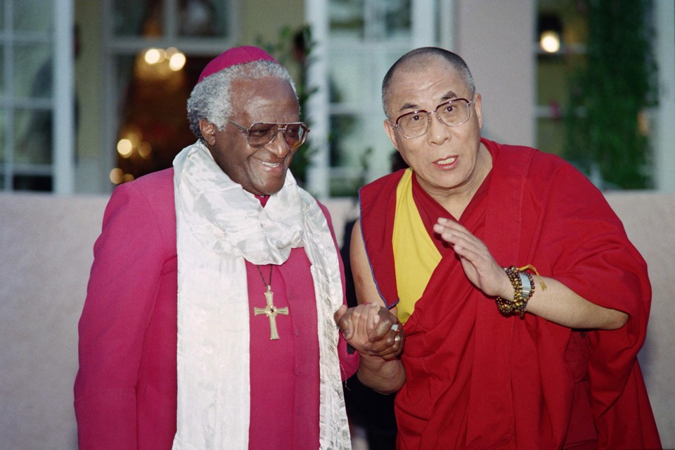 Met de dalai lama. 