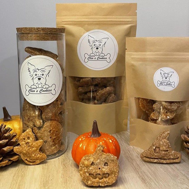 Voor Halloween kregen de koekjes een vorm op maat.