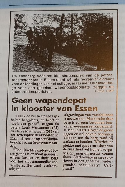 Op 25 november 1994 plaatst Gazet Van Antwerpen een rechtzetting.   