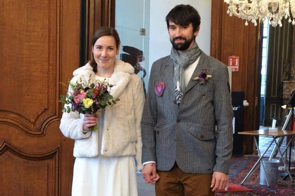 Andreas en Tessa trouwden wel, ondanks tweede lockdown.